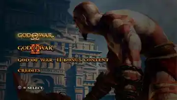 God of War Collection (USA) (v1.01) (Disc) (Update) screen shot title